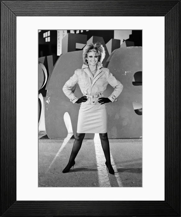 Framed Print : Olivia Newton John, singer and actor, pictured during a video shoot at Pinewood Studios Framed Print : Olivia Newton John, singer and actor, pictured during a video shoot at Pinewood Studios