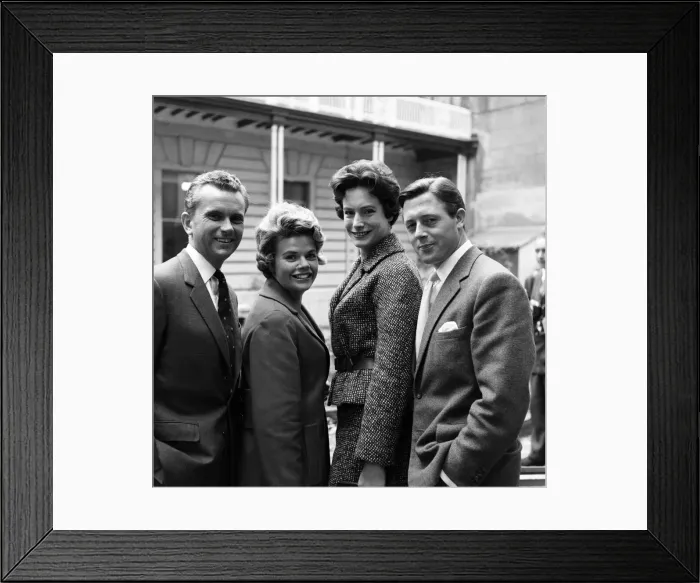 Framed Print : BBC announcers Kenneth Kendall, Judith Chalmers, Nan Winton and Michael Aspel Framed Print : BBC announcers Kenneth Kendall, Judith Chalmers, Nan Winton and Michael Aspel