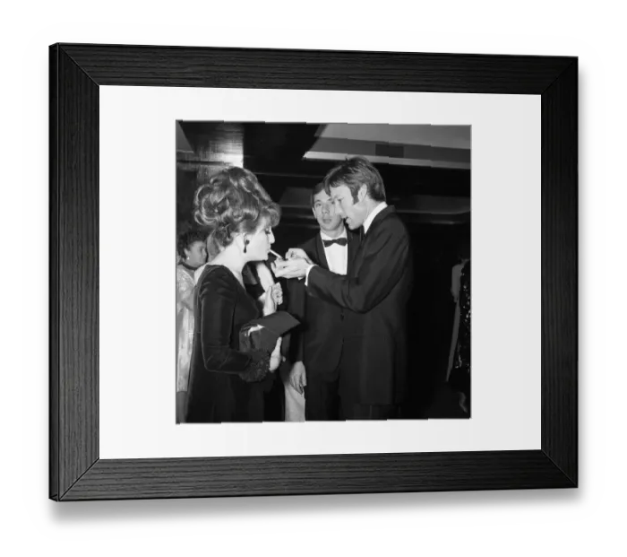Framed Print : Actor Richard Chamberlain and actress Veronica Strong at the Royal Garden Hotel for Framed Print : Actor Richard Chamberlain and actress Veronica Strong at the Royal Garden Hotel for