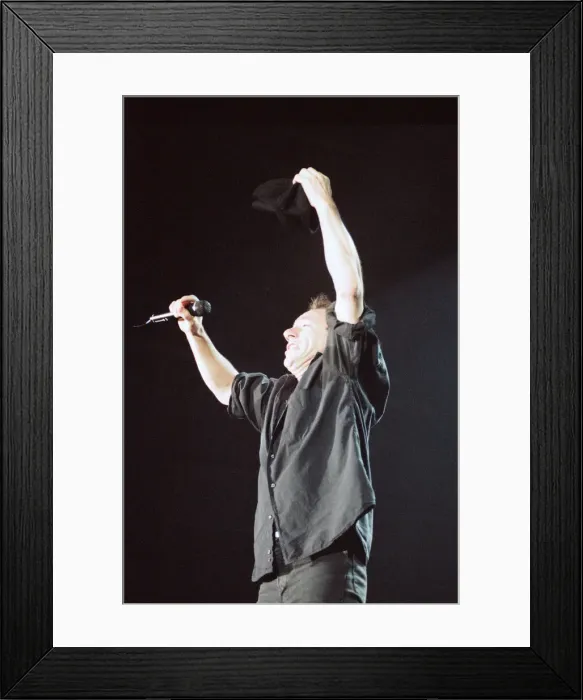 Framed Print : Australian rock group AC / DC performing in concert at the Newcastle Arena during their Framed Print : Australian rock group AC / DC performing in concert at the Newcastle Arena during their