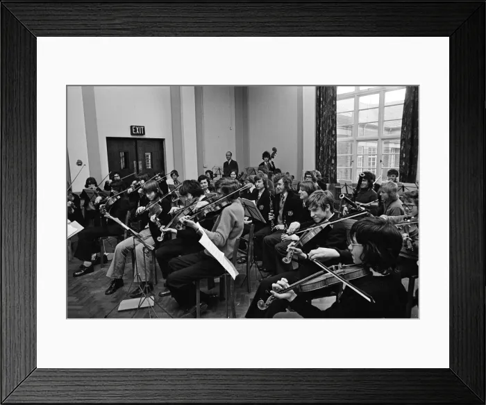Framed Print : Grangefield Grammar School concert, Stockton-on-Tees. 1975 Framed Print : Grangefield Grammar School concert, Stockton-on-Tees. 1975