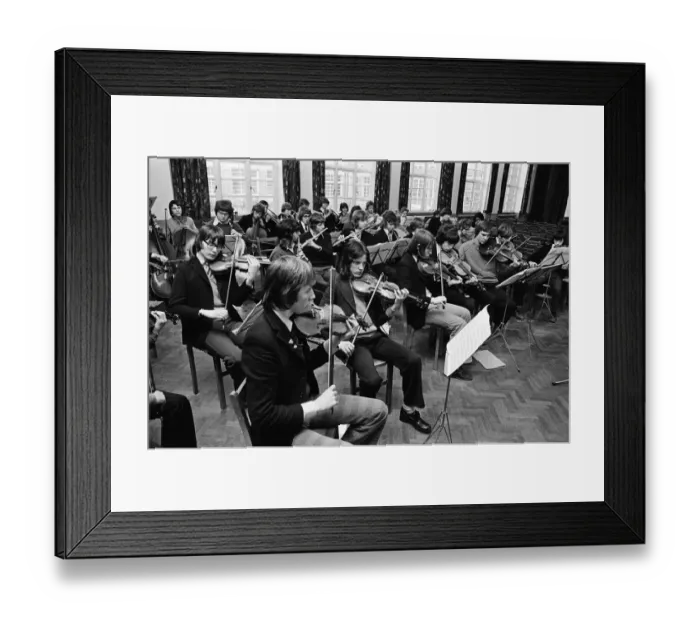 Framed Print : Grangefield Grammar School concert, Stockton-on-Tees. 1975