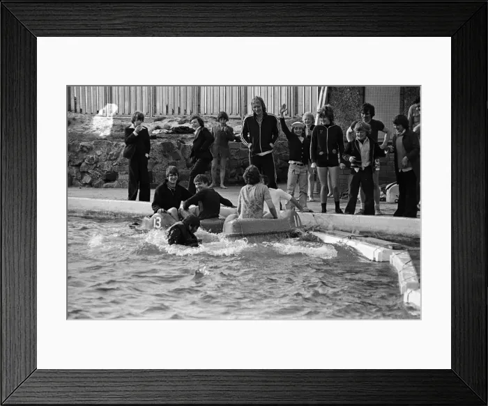 Framed Print : Its a Knockout!'in Redcar. 1976 Framed Print : Its a Knockout!'in Redcar. 1976