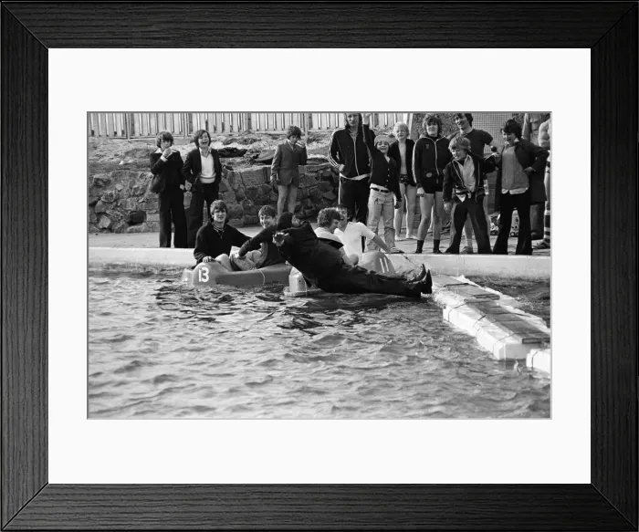 Framed Print : Its a Knockout!'in Redcar. 1976 Framed Print : Its a Knockout!'in Redcar. 1976