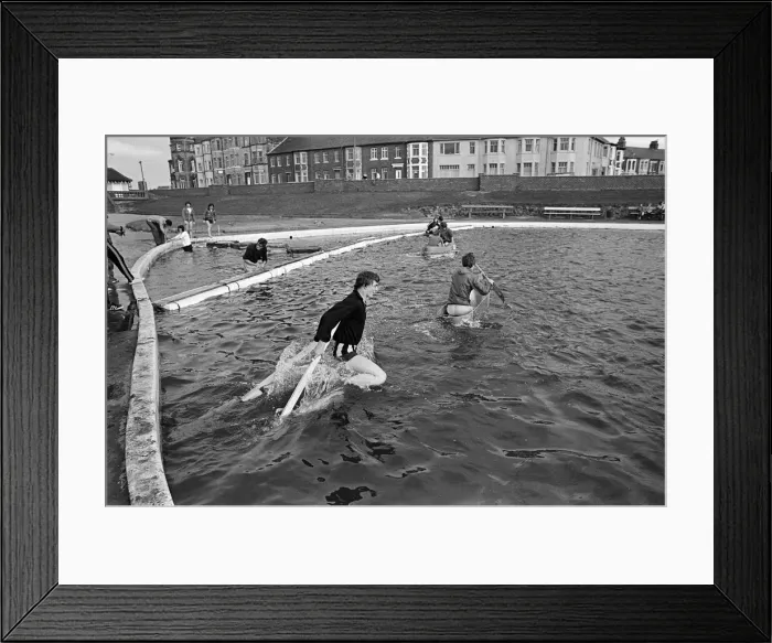 Framed Print : Its a Knockout!'in Redcar. 1976 Framed Print : Its a Knockout!'in Redcar. 1976