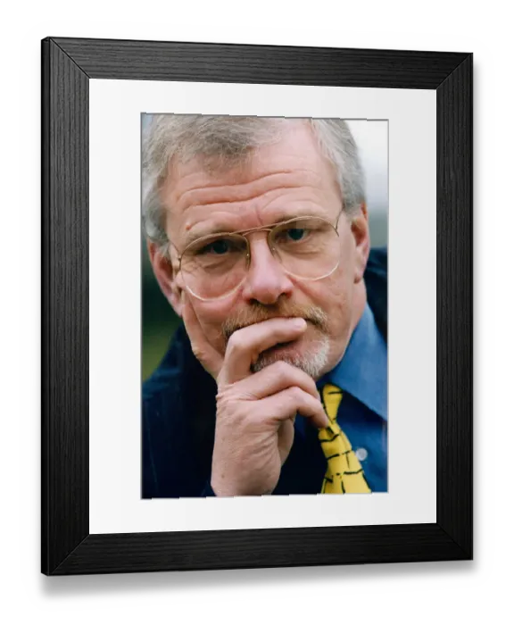 Framed Print : Colin Gregg, of the Yellow Brick Road, son of the Greggs Bakery founder. 1st March 1995