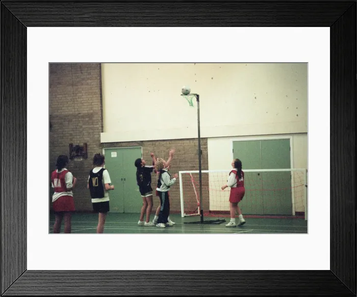 Framed Print : Teesside Junior Netball League at Brackenhoe School, Middlesbrough, 21st September 1998 Framed Print : Teesside Junior Netball League at Brackenhoe School, Middlesbrough, 21st September 1998