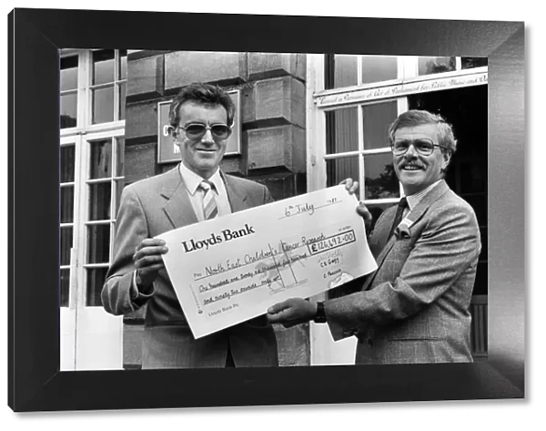 A cheque for £126, 492, believed to be a United Kingdom record