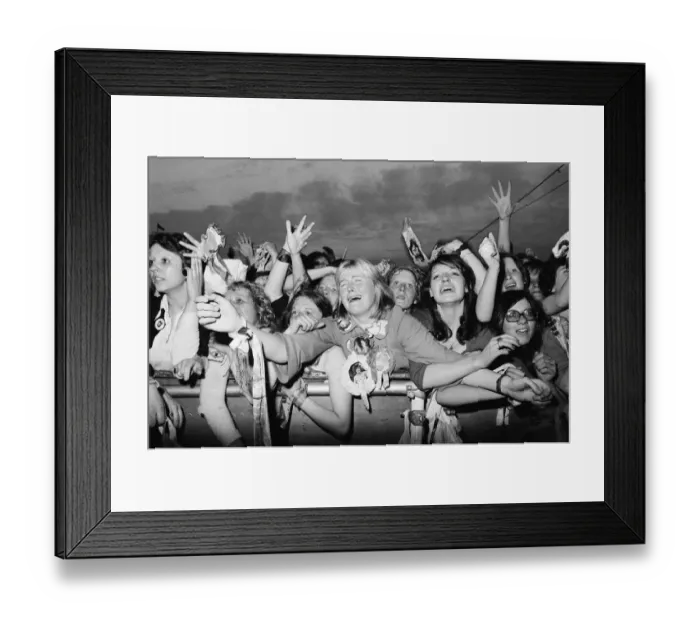 Framed Print : Audience scenes of hysteria at The David Cassidy in concert at White City Stadium Framed Print : Audience scenes of hysteria at The David Cassidy in concert at White City Stadium