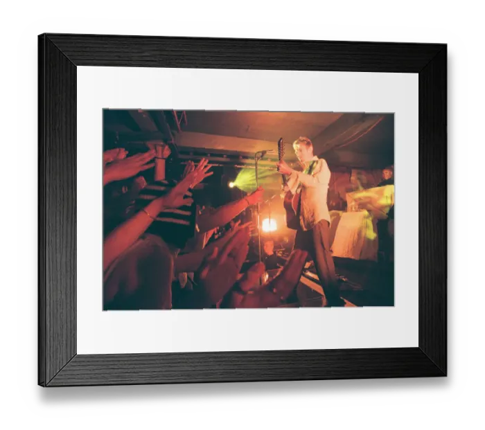 Framed Print : David Bowie, singer, songwriter and actor, plays The Riverside, Newcastle