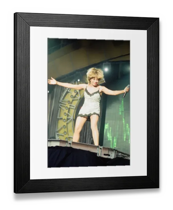 Framed Print : Tina Turner in Concert, Wildest Dreams Tour at the National Stadium, Cardiff Arms Park Framed Print : Tina Turner in Concert, Wildest Dreams Tour at the National Stadium, Cardiff Arms Park