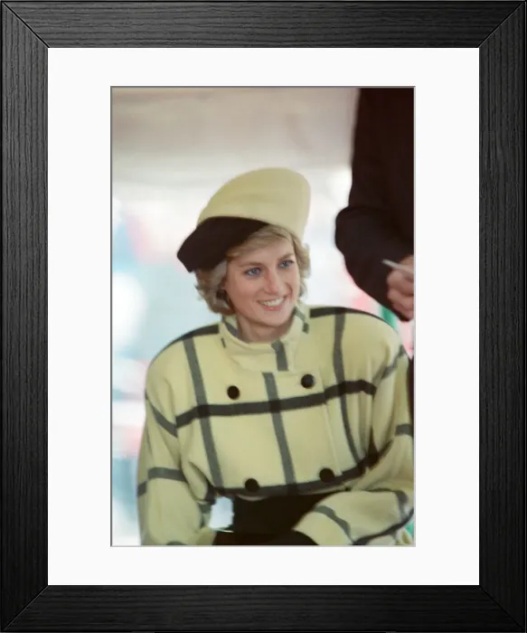 Framed Print : HRH The Princess of Wales, Princess Diana, enroute, on the ferry to The Isle of Wight Framed Print : HRH The Princess of Wales, Princess Diana, enroute, on the ferry to The Isle of Wight