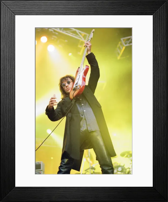 Framed Print : Bon Jovi in Concert, These Days Tour, National Stadium, Cardiff Arms Park, Cardiff, Wales