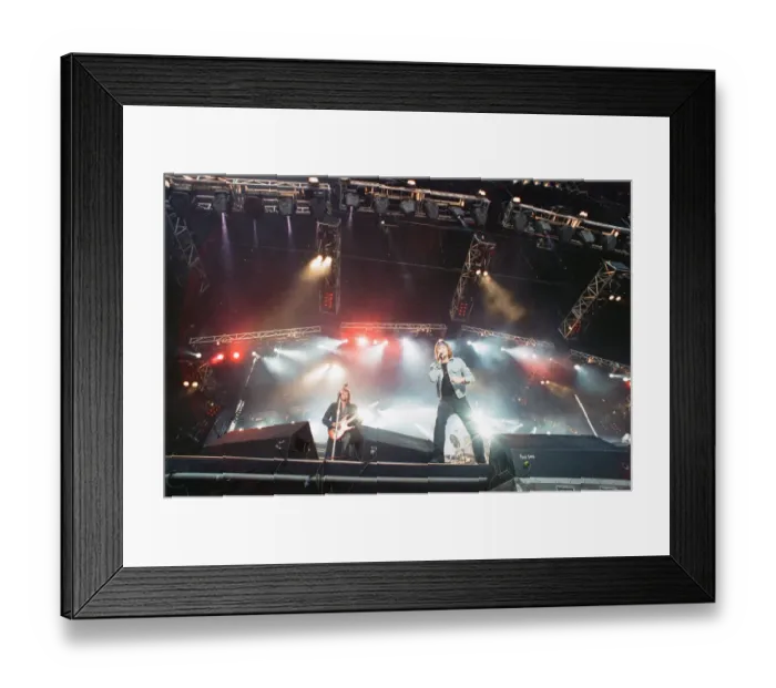 Framed Print : Bon Jovi in Concert, These Days Tour, National Stadium, Cardiff Arms Park, Cardiff, Wales