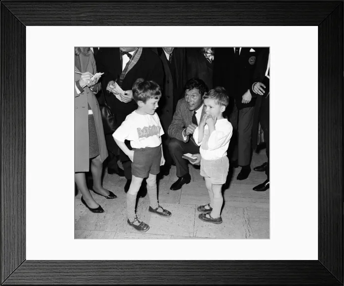 Framed Print : Adam West, who plays Batman on TV, pictured on arrival at Heathrow Airport Framed Print : Adam West, who plays Batman on TV, pictured on arrival at Heathrow Airport
