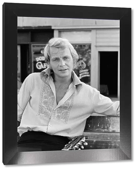 David Soul - singer, actor, musician, pictured in Los Angeles, with his guitar