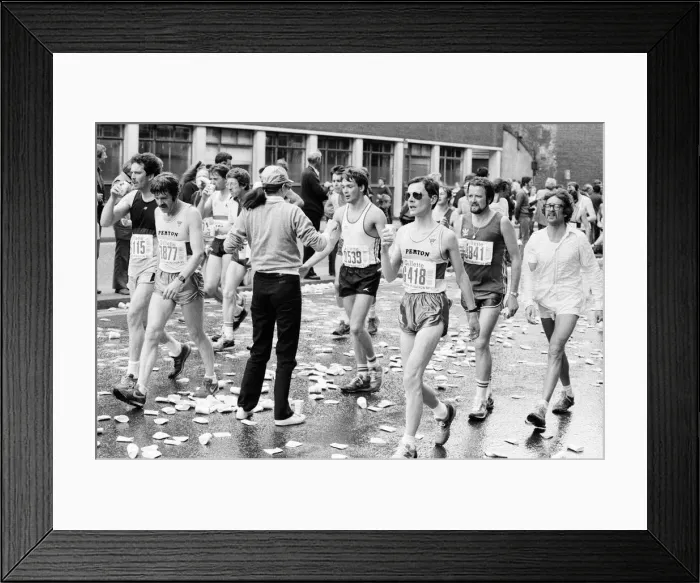 Framed Print : London Marathon 1982, Sponsored by Gillette, Sunday 9th May 1982 Framed Print : London Marathon 1982, Sponsored by Gillette, Sunday 9th May 1982