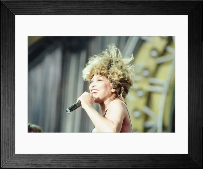 Framed Print : Tina Turner in Concert, Wildest Dreams Tour at the National Stadium, Cardiff Arms Park Framed Print : Tina Turner in Concert, Wildest Dreams Tour at the National Stadium, Cardiff Arms Park
