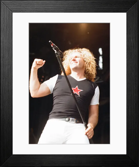 Framed Print : Van Halen in Concert, The Balance Tour, National Stadium, Cardiff Arms Park, Cardiff