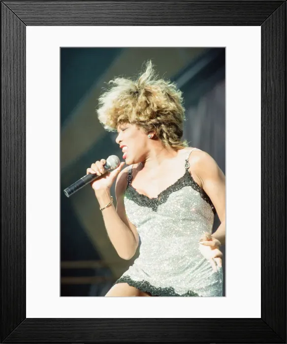 Framed Print : Tina Turner in Concert, Wildest Dreams Tour at the National Stadium, Cardiff Arms Park Framed Print : Tina Turner in Concert, Wildest Dreams Tour at the National Stadium, Cardiff Arms Park