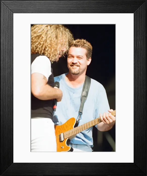 Framed Print : Van Halen in Concert, The Balance Tour, National Stadium, Cardiff Arms Park, Cardiff
