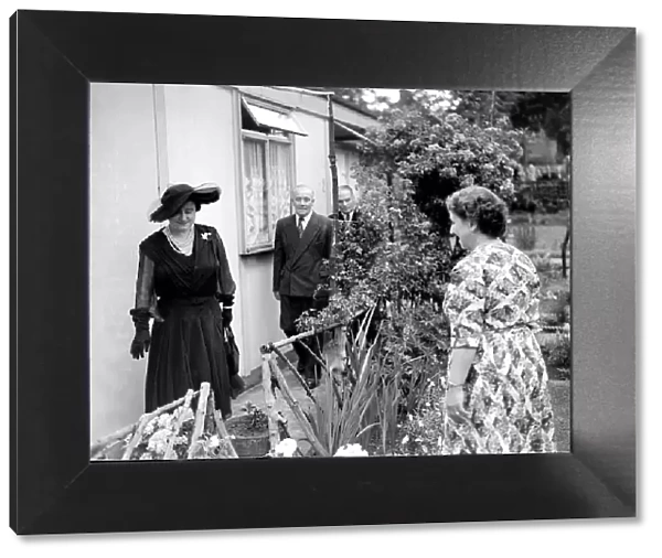 HRH Queen Elizabeth the Queen Mother visit to Streatham, July 1952