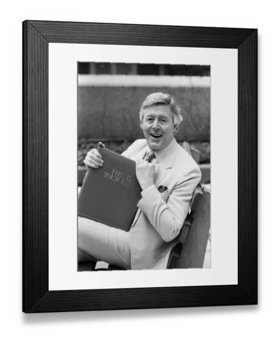 Framed Print : Michael Aspel, host of This Is Your Life'. 31st March 1988