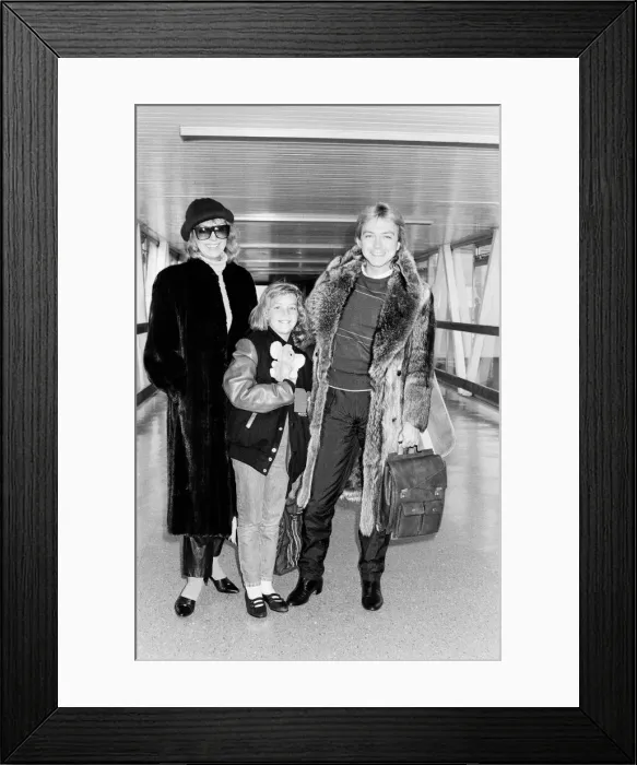 Framed Print : David Cassidy, singer, actor and musician, in 1985. David, his wile Mell Framed Print : David Cassidy, singer, actor and musician, in 1985. David, his wile Mell