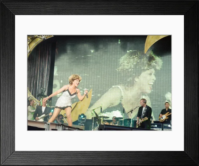 Framed Print : Tina Turner in Concert, Wildest Dreams Tour at the National Stadium, Cardiff Arms Park Framed Print : Tina Turner in Concert, Wildest Dreams Tour at the National Stadium, Cardiff Arms Park