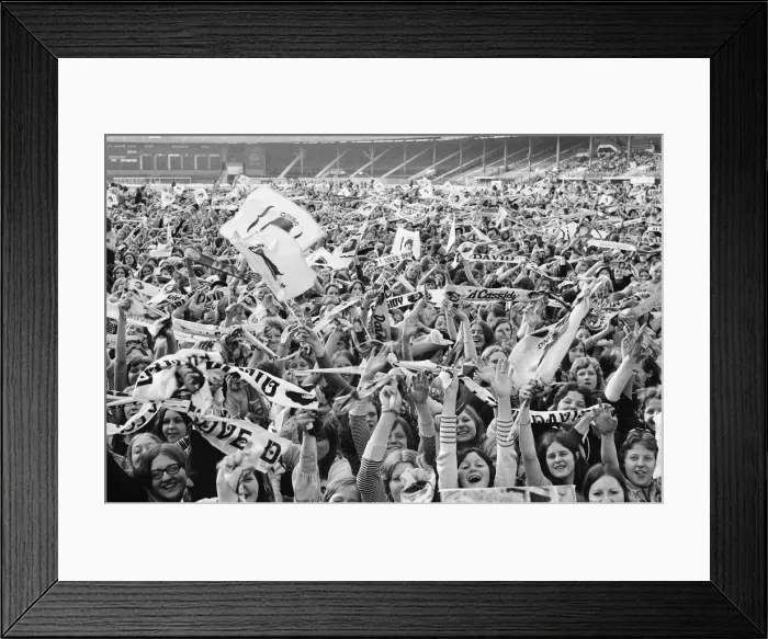 Framed Print : Audience scenes of hysteria at The David Cassidy in concert at White City Stadium Framed Print : Audience scenes of hysteria at The David Cassidy in concert at White City Stadium