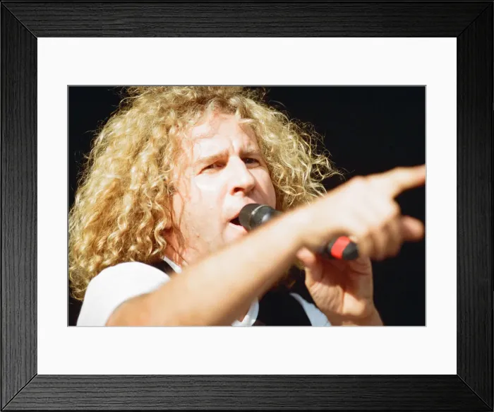 Framed Print : Van Halen in Concert, The Balance Tour, National Stadium, Cardiff Arms Park, Cardiff