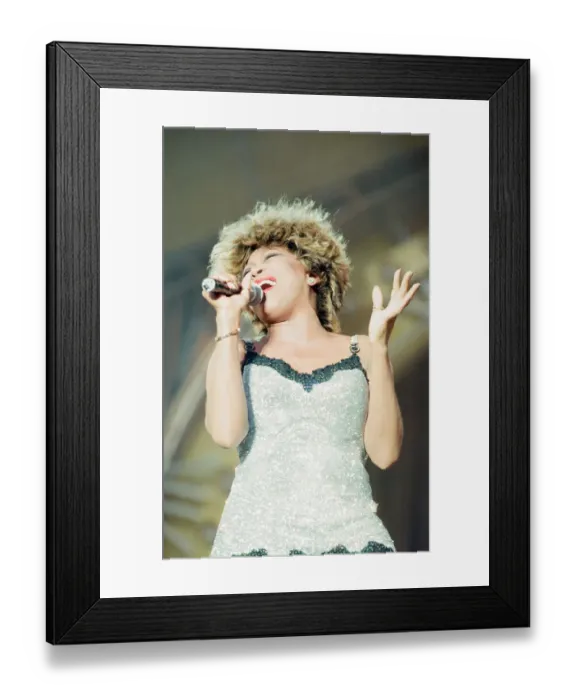 Framed Print : Tina Turner in Concert, Wildest Dreams Tour at the National Stadium, Cardiff Arms Park Framed Print : Tina Turner in Concert, Wildest Dreams Tour at the National Stadium, Cardiff Arms Park