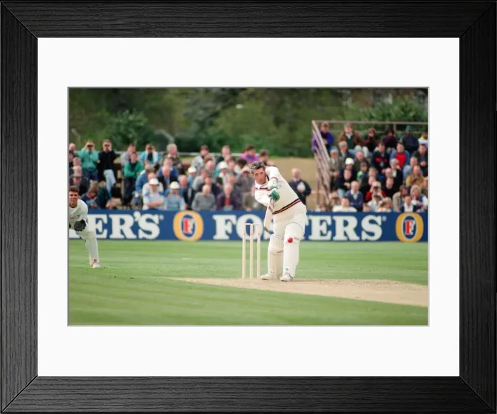 Framed Print : Durham v Lancashire, First Class Cricket challenge. 19th April 1992 Framed Print : Durham v Lancashire, First Class Cricket challenge. 19th April 1992