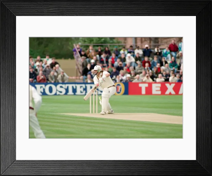 Framed Print : Durham v Lancashire, First Class Cricket challenge. 19th April 1992 Framed Print : Durham v Lancashire, First Class Cricket challenge. 19th April 1992