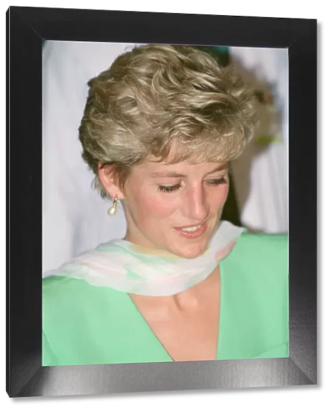 HRH, The Princess of Wales, Princess Diana visits Pakistan in September 1991