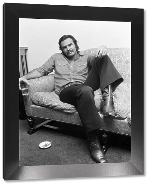 American actor Burt Reynolds at the Dorchester Hotel London. 6th July 1973