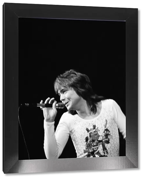 David Cassidy, singer, actor and musician, in concert at Wembley Arena. London