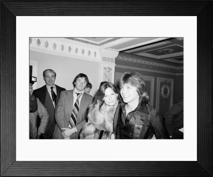 Framed Print : David Cassidy, singer, actor and musician, in London. 1977