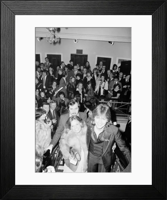 Framed Print : David Cassidy, singer, actor and musician, in London. 1977 Framed Print : David Cassidy, singer, actor and musician, in London. 1977