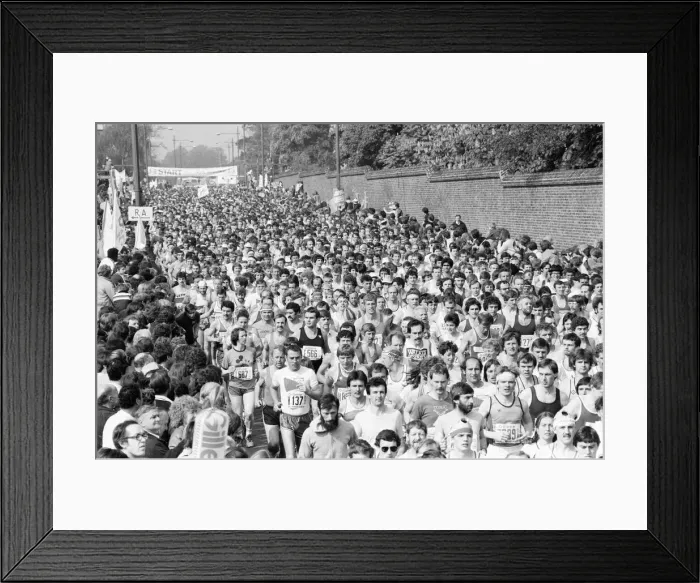 Framed Print : London Marathon 1982, Sponsored by Gillette, Sunday 9th May 1982