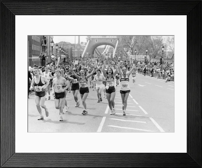 Framed Print : London Marathon 1982, Sponsored by Gillette, Sunday 9th May 1982
