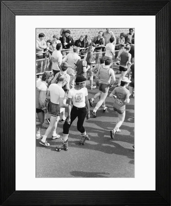 Framed Print : London Marathon 1982, Sponsored by Gillette, Sunday 9th May 1982 Framed Print : London Marathon 1982, Sponsored by Gillette, Sunday 9th May 1982