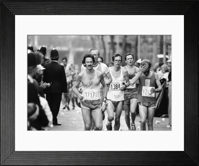 Framed Print : London Marathon 1982, Sponsored by Gillette, Sunday 9th May 1982 Framed Print : London Marathon 1982, Sponsored by Gillette, Sunday 9th May 1982