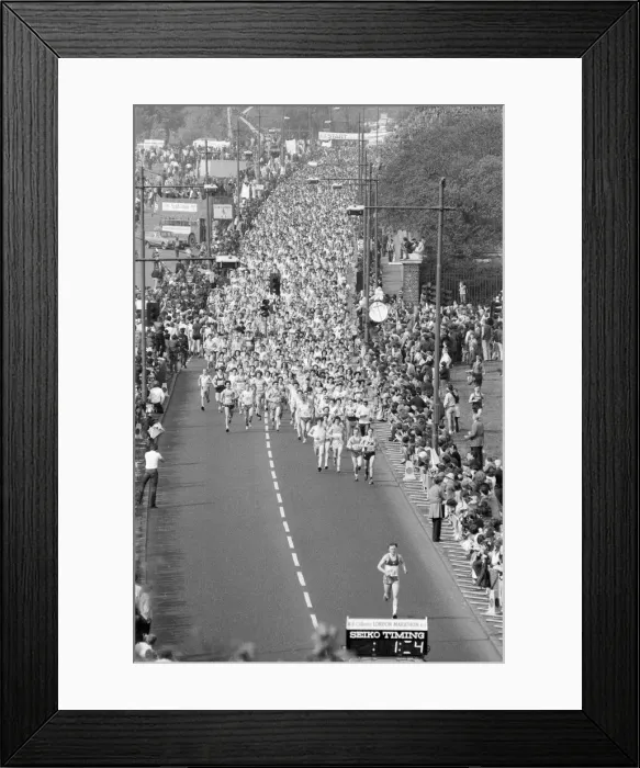 Framed Print : London Marathon 1982, Sponsored by Gillette, Sunday 9th May 1982 Framed Print : London Marathon 1982, Sponsored by Gillette, Sunday 9th May 1982
