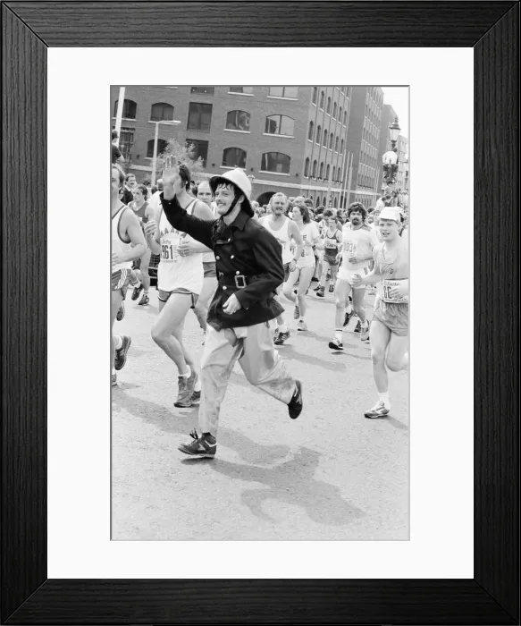 Framed Print : London Marathon 1982, Sponsored by Gillette, Sunday 9th May 1982 Framed Print : London Marathon 1982, Sponsored by Gillette, Sunday 9th May 1982