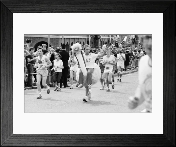 Framed Print : London Marathon 1982, Sponsored by Gillette, Sunday 9th May 1982 Framed Print : London Marathon 1982, Sponsored by Gillette, Sunday 9th May 1982