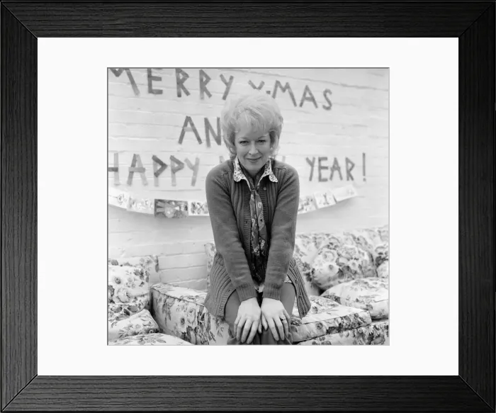 Framed Print : Actress June Whitfield pictured at her home. 16th December 1971 Framed Print : Actress June Whitfield pictured at her home. 16th December 1971