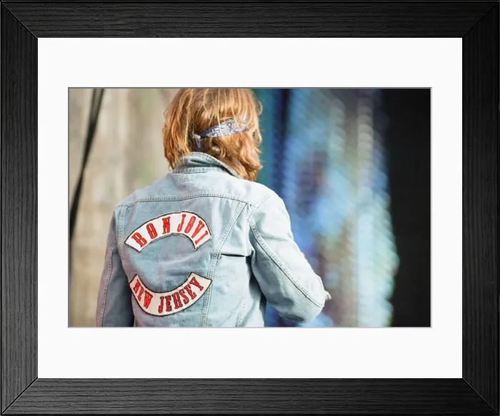 Framed Print : Bon Jovi in Concert, These Days Tour, National Stadium, Cardiff Arms Park, Cardiff, Wales
