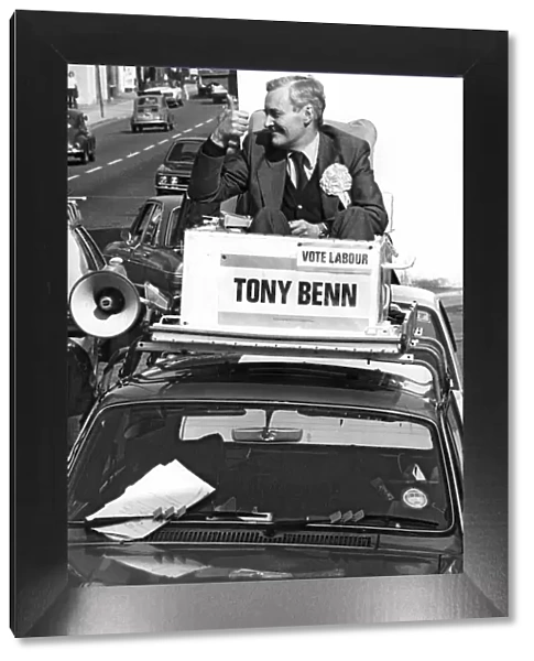 Tony Benn, M. P. seen here out on the campaign trail during the 1979 General Election