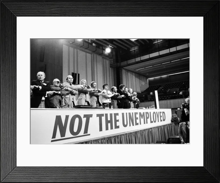 Framed Print : Auld Lang Syne'is sung at the final day of the Trades Union Congress Framed Print : Auld Lang Syne'is sung at the final day of the Trades Union Congress